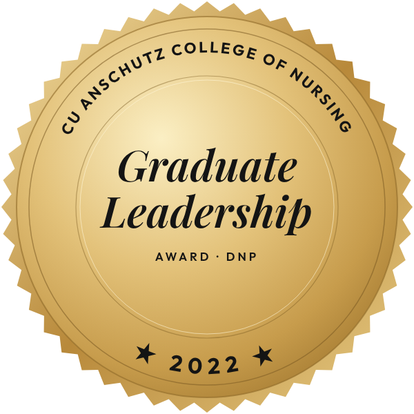 CU Anschutz Graduate Leadership Award, 2022